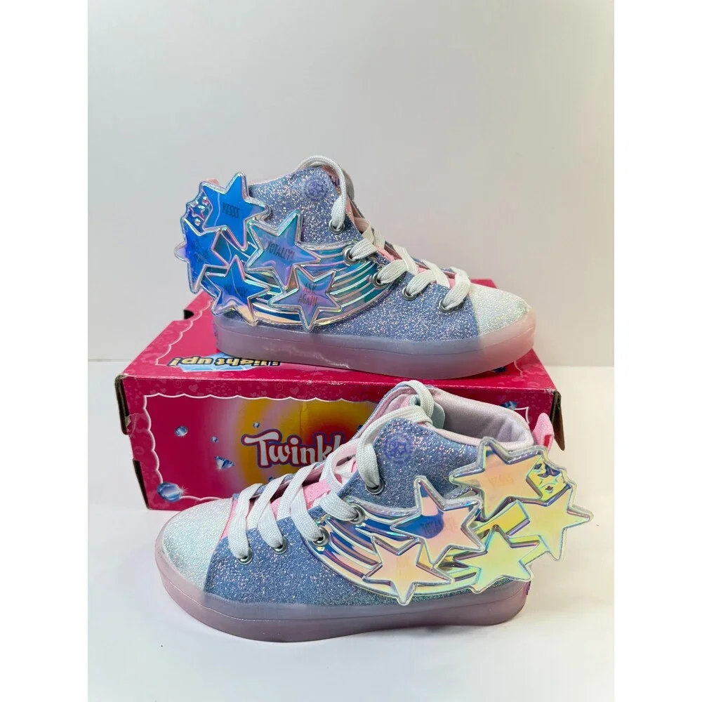Skechers Kids Womens TWI-Lites 2.0 - Magical Wish (Little Kid) Lavendar/Pink 1